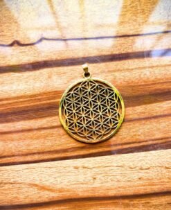Alternative view of 1/3/10 Pieces Crafted Flower Pattern Brass Pendant
