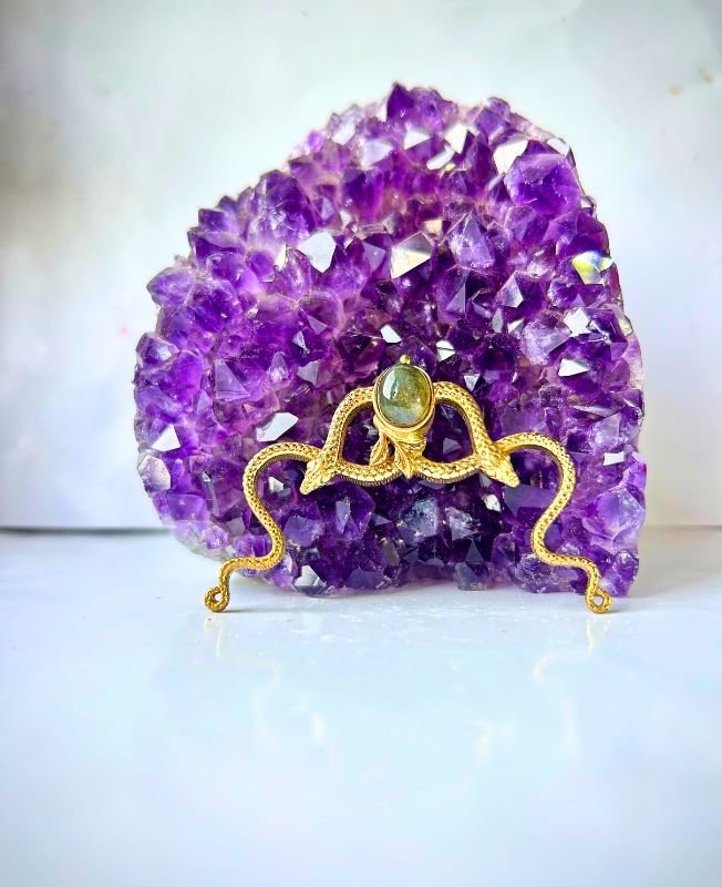 1/3/10 Pieces Twin Serpent Brass Pendant