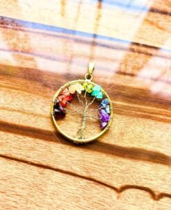 Alternative view of 1/3/10 Pieces Seven Colored Disc Brass Pendant