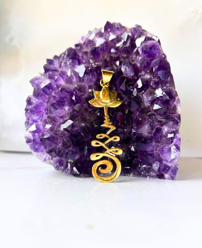 1/3/10 Pieces Lotus Spiral Symbol Brass Pendant