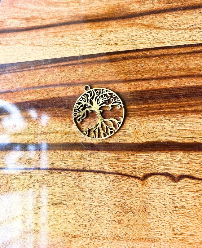 1/3/10 Pieces Beautiful Tree Mandala Brass Pendant - Image 2