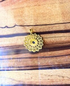 Alternative view of 1/3/10 Pieces Lavender Mandala Brass Pendant