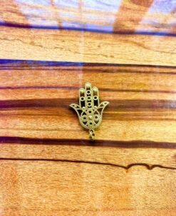 Alternative view of 1/3/10 Pieces Embedded Hamsa Hand Brass Pendant