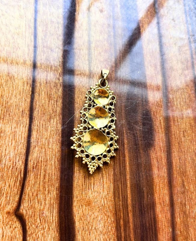 1/3/10 Pieces Filigree Shield Brass Pendant - Image 2