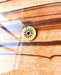 Alternative view of 1/3/10 Pieces Sunburst Round Brass Pendant