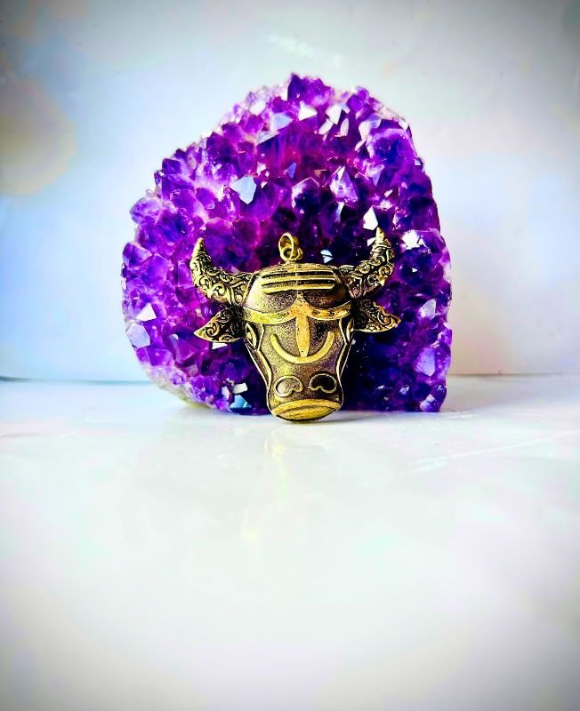 1/3/10 Pieces Bull Head Brass Pendant