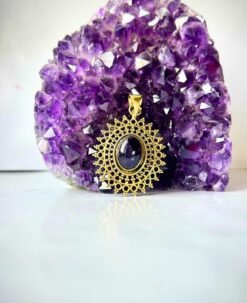 1/3/10 Pieces Black Oval Filigree Brass Pendant
