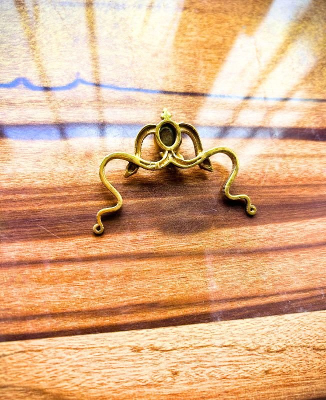 1/3/10 Pieces Twin Serpent Brass Pendant - Image 2