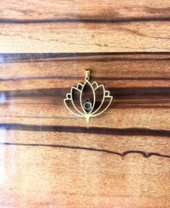 Alternative view of 1/3/10 Pieces Lotus Flower Brass Pendant