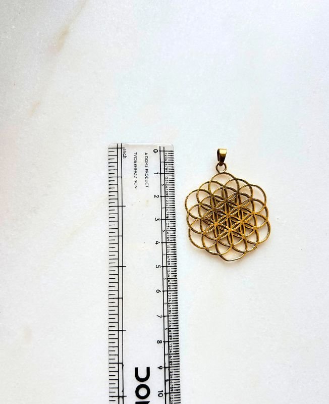1/3/10 Pieces Sacred Geometry Brass Pendant - Image 3