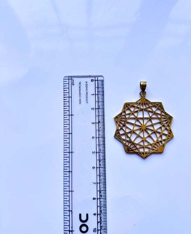 1/3/10 Pieces Geometric Sacred Star Brass Pendant - Image 4