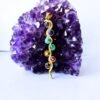 1/3/10 Pieces Embedded Gemstones Spiral Brass Pendant