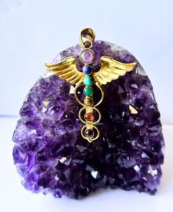 1/3/10 Pieces Winged Caduceus Brass Pendant