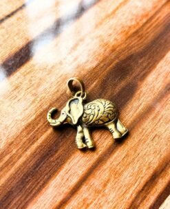 1/3/10 Pieces Engraved Elephant Brass Pendant