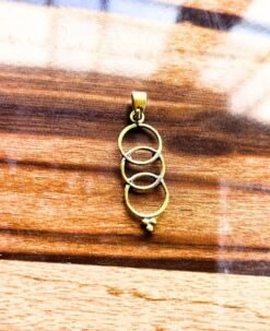 Alternative view of 1/3/10 Pieces Triple Oval Loop Brass Pendant