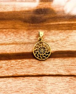 Alternative view of 1/3/10 Pieces Sunwheel Geometric Mandala Brass Pendant