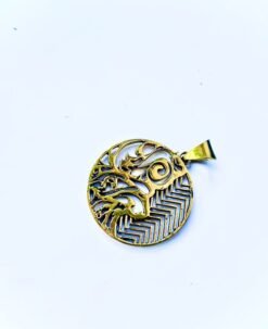 Alternative view of 1/3/10 Pieces Circular Filigree Brass Pendant