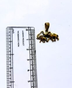 Alternative view of 1/3/10 Pieces Mother & Baby Elephant Brass Pendant