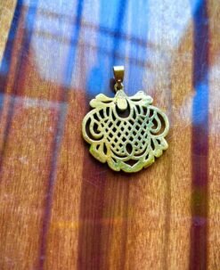 Alternative view of 1/3/10 Pieces Round Filigree Brass Pendant