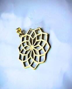Alternative view of 1/3/10 Pieces Geometric Floral Pattern Brass Pendant