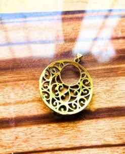 Alternative view of 1/3/10 Pieces Swirling Filigree Brass Pendant