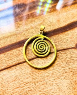 Alternative view of 1/3/10 Pieces Dynamic Spiral Brass Pendant