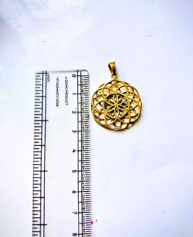 1/3/10 Pieces Layered Flower Brass Pendant - Image 2