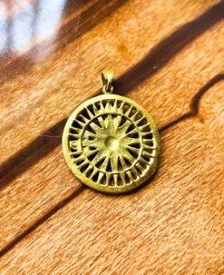 Alternative view of 1/3/10 Pieces Wheel Brass Pendant