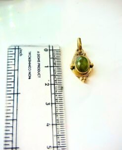 Alternative view of 1/3/10 Pieces Green Gemstone Brass Pendant