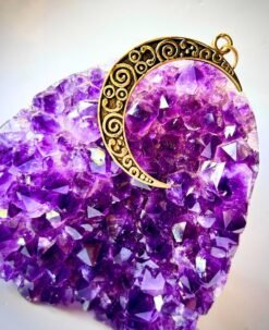 1/3/10 Pieces Crescent Curved Moon Brass Pendant