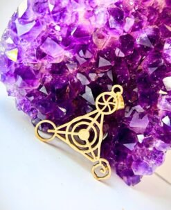 1/3/10 Pieces Triangle Mandala Brass Pendant