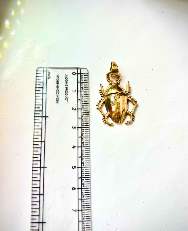 1/3/10 Pieces Scarab Beetle Brass Pendant - Image 3
