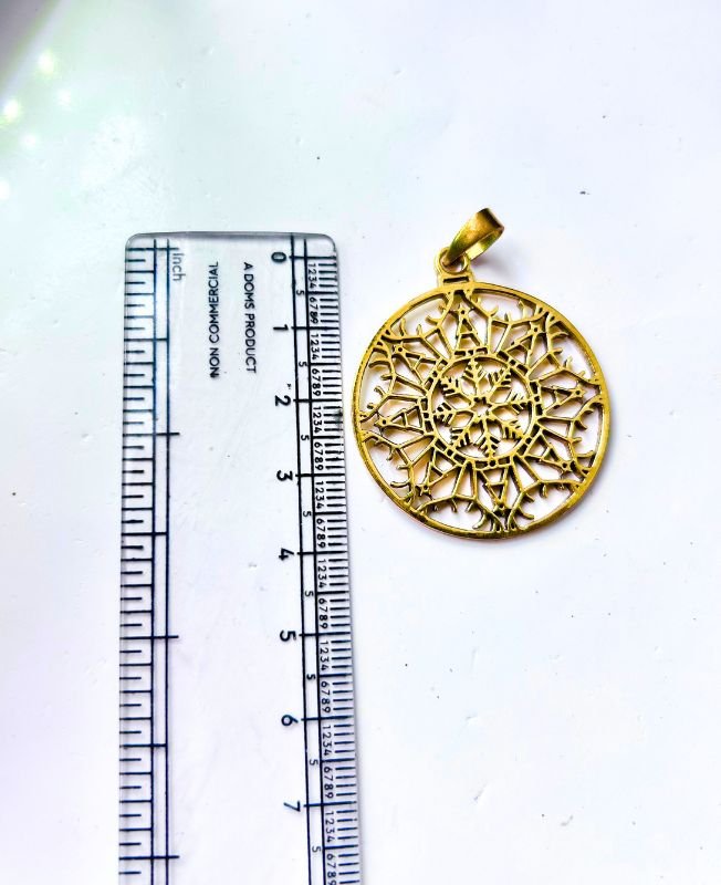 1/3/10 Pieces Intricate Mandala Brass Pendant - Image 3