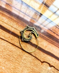 Alternative view of 5/20 Pairs Beautiful Filigree Spiral Brass Earrings