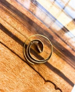 Alternative view of 5/20 Pairs Snake Coil Spiral Brass Earrings