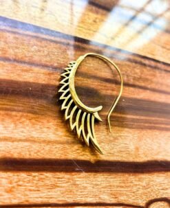 Alternative view of 5/20 Pairs Palm Tree Spiral Brass Earrings