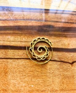 Alternative view of 5/20 Pairs Boho Spiral Filigree Brass Earrings