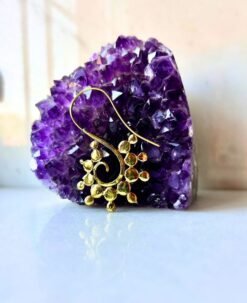 5/20 Pairs Spiral Dot Filigree Brass Earrings