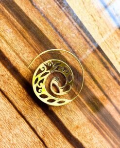 Alternative view of 5/20 Pairs Bohemian Swirl Filigree Brass Earrings