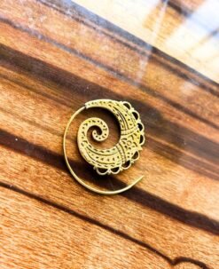 Alternative view of 5/20 Pairs Radiant Swirl Filigree Brass Earrings