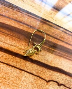 Alternative view of 5/20 Pairs Leaf Swirl Spiral Brass Earrings