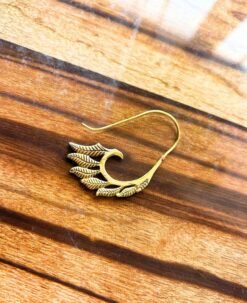Alternative view of 5/20 Pairs Filigree Leaf Hook Brass Earrings