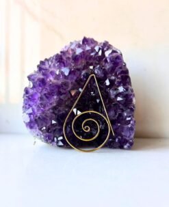 5/20 Pairs Teardrop Spiral Filigree Brass Earrings