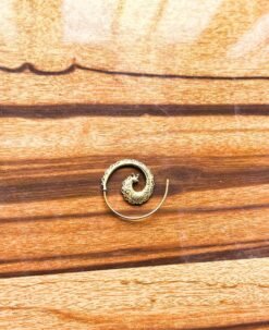 Alternative view of 5/20 Pairs Circular Spiral Hoop Brass Earrings