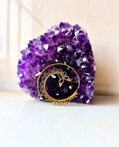 5/20 Pairs Peacock Filigree Hoop Brass Earrings