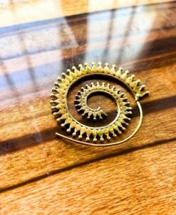 Alternative view of 5/20 Pairs Artistry Spiral Filigree Brass Earrings