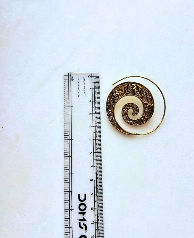 5/20 Pairs Fusion Floral Filigree Brass Earrings - Image 3