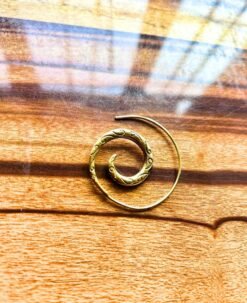 Alternative view of 5/20 Pairs Crafted Filigree Pattern Brass Earrings