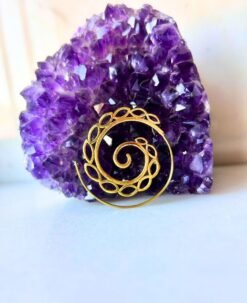 5/20 Pairs Boho Spiral Filigree Brass Earrings