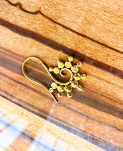 Alternative view of 5/20 Pairs Spiral Dot Filigree Brass Earrings